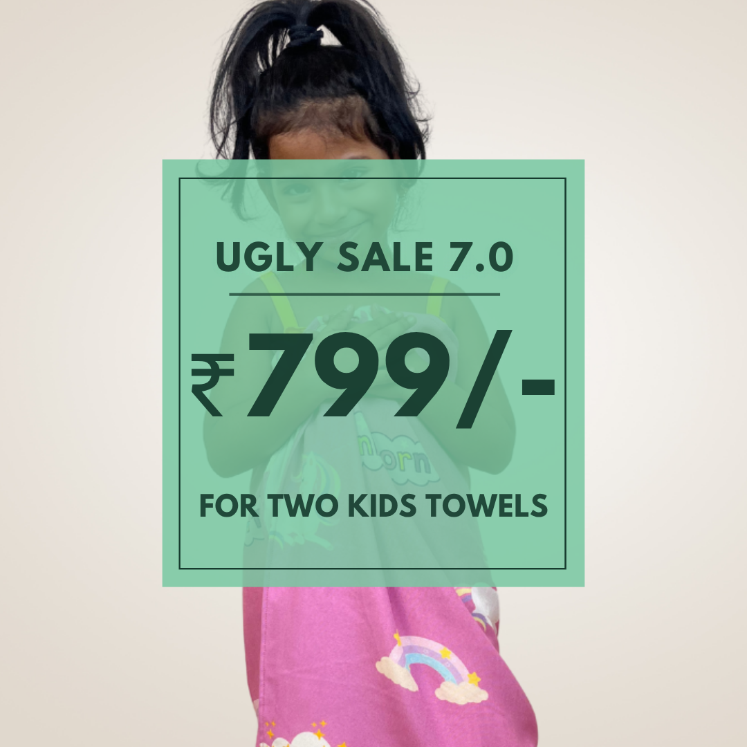 Ugly Towel Set of 2- Mystery colors - Kids Towel