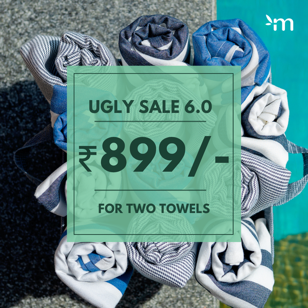 Ugly Towel Set of 2- Mystery colors - Thin / Printed Towel