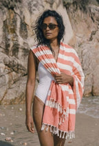 Personalized Thin bamboo bath towel- Cotton Candy 160*90cm