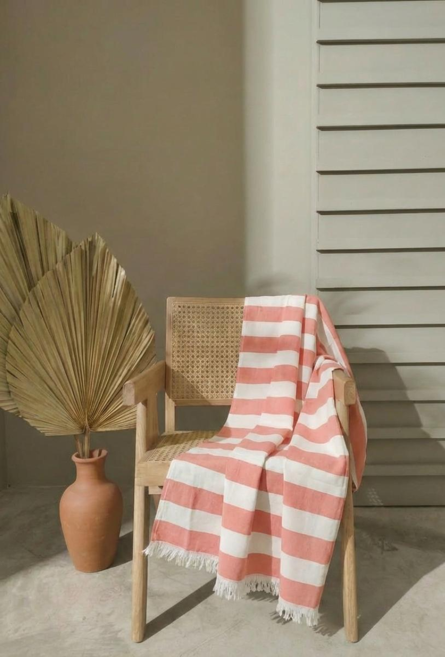 Personalized Thin bamboo bath towel- Cotton Candy 160*90cm