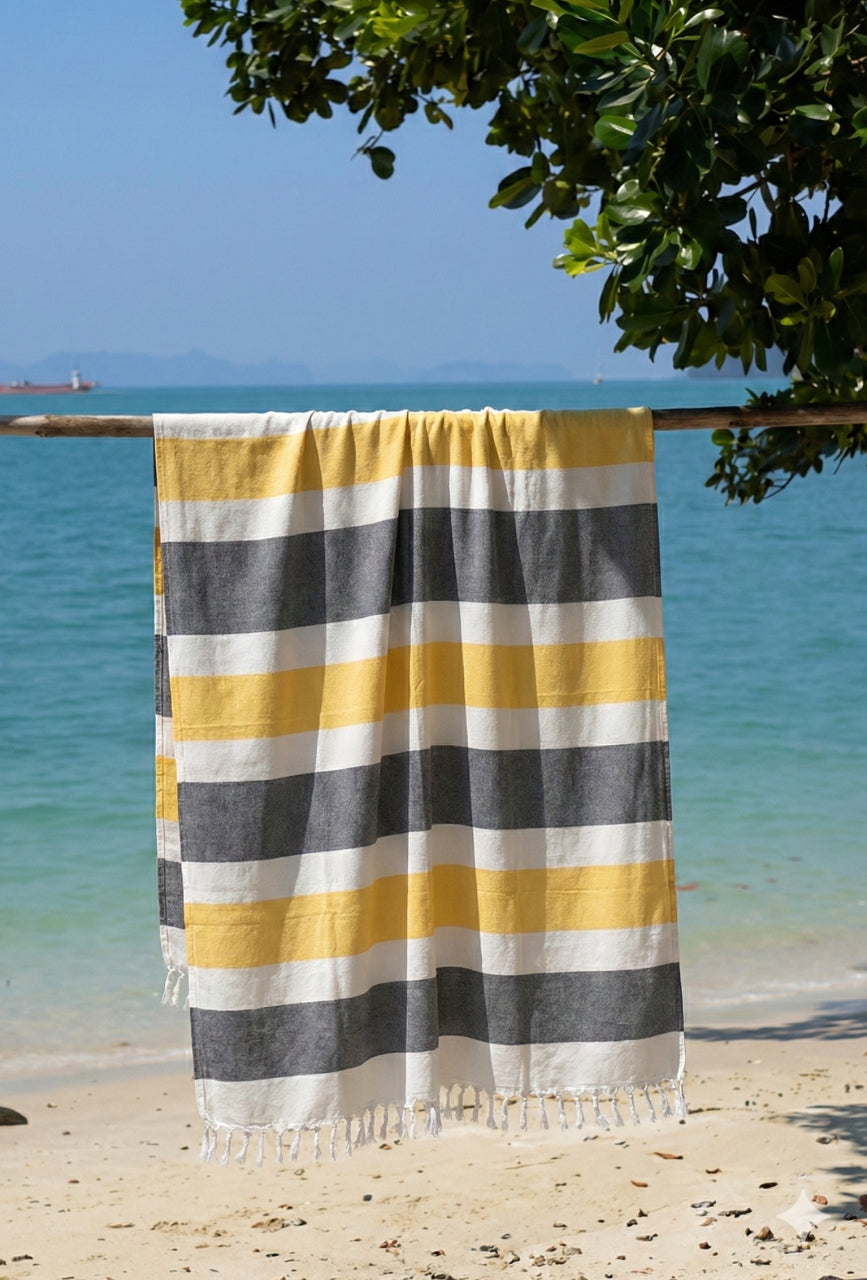 Personalized Thin bamboo bath towel- Honey Bee 160*75cm