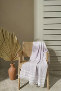 Personalized Thin bamboo bath towel- Light Lavender 160*75cm