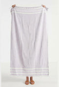Personalized Thin bamboo bath towel- Light Lavender 160*75cm