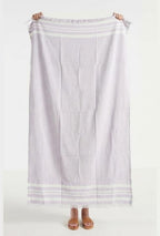 Personalized Thin bamboo bath towel- Light Lavender 160*75cm