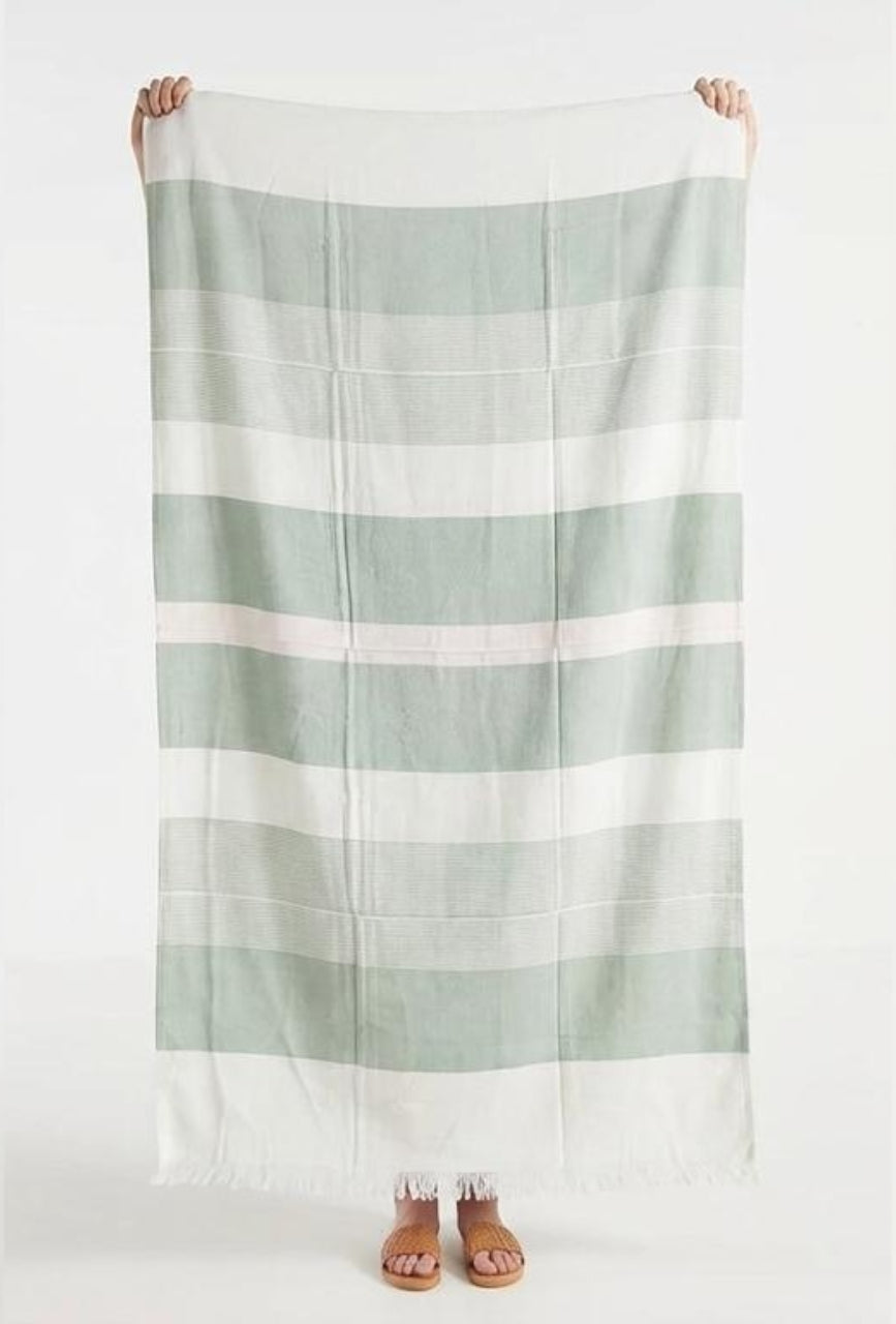 Personalized Thin bamboo bath towel- Malabar Green 160*90cm