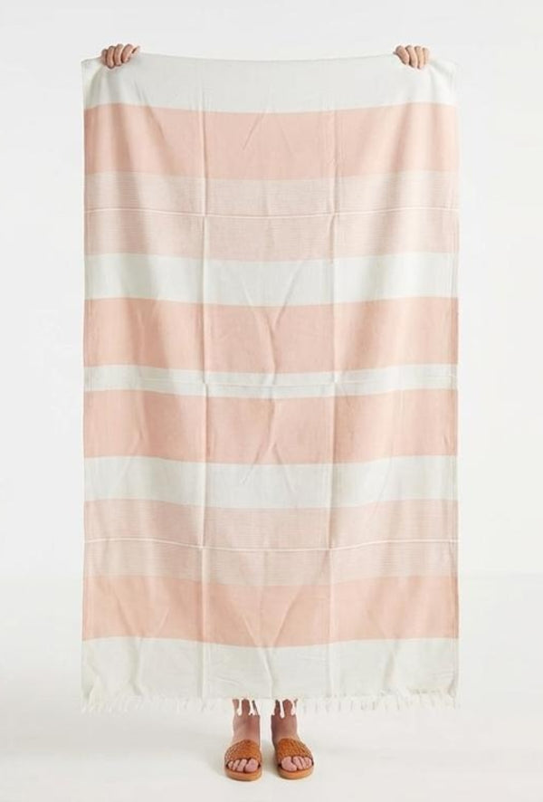 Personalized Thin bamboo bath towel- Peach Melba 160*75cm