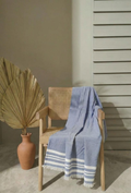 Personalized Thin bamboo bath towel- Powder Blue 160*75cm