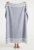Personalized Thin bamboo bath towel- Powder Blue 160*75cm