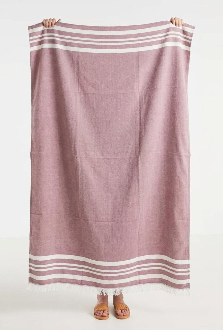 Personalized Thin bamboo bath towel- Red Wood 160*75cm