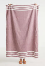 Personalized Thin bamboo bath towel- Red Wood 160*75cm