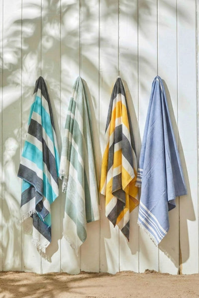 Personalized Thin Bamboo Bath Towel - Set of four