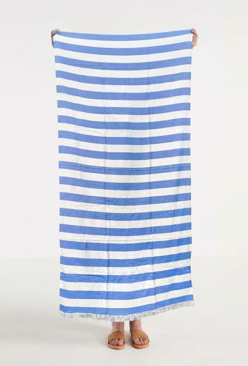 Personalized Thin bamboo bath towel- Vacation Blue 160*75cm