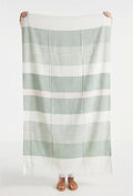 Personalized Thin bamboo bath towel- Malabar Green 160*90cm