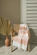 Personalized Thin bamboo bath towel- Peach Melba 160*75cm