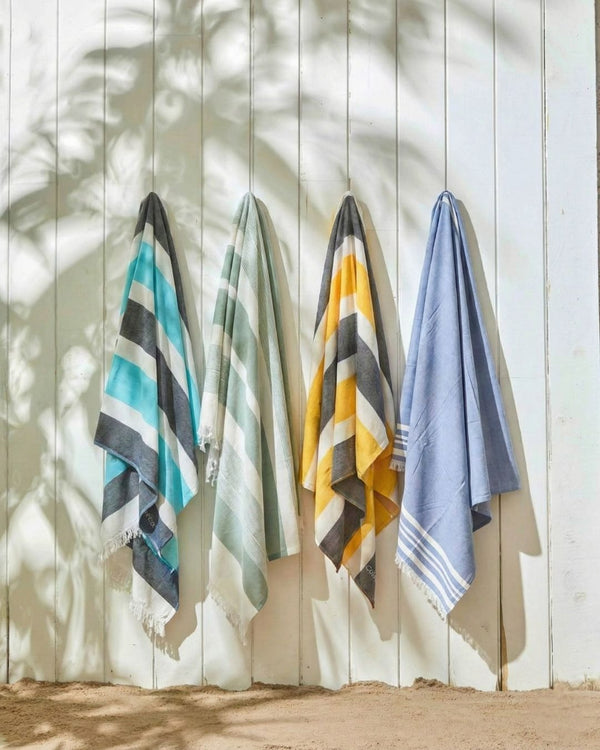 Personalized Thin Bamboo Bath Towel - Set of four