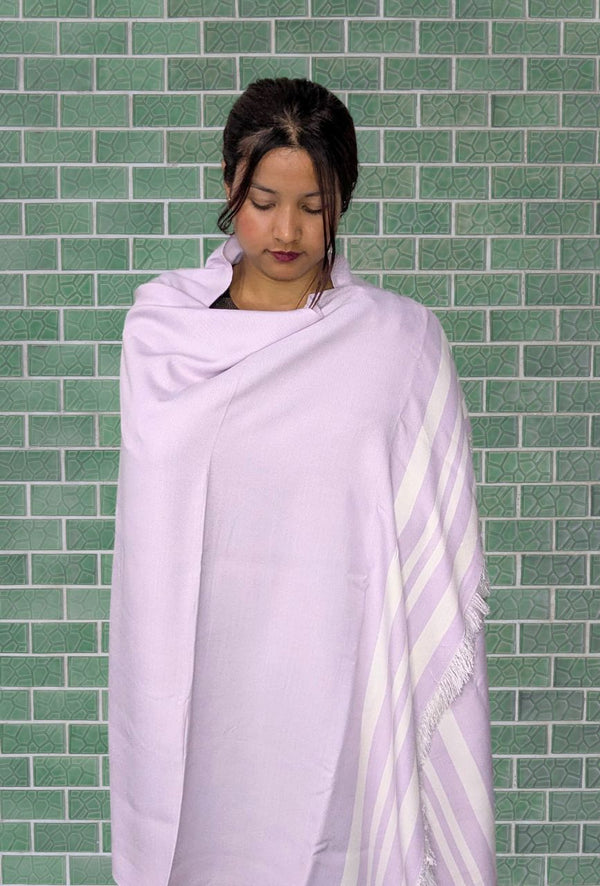 Madake Thin bamboo bath towel- Light Lavender 160*75cm