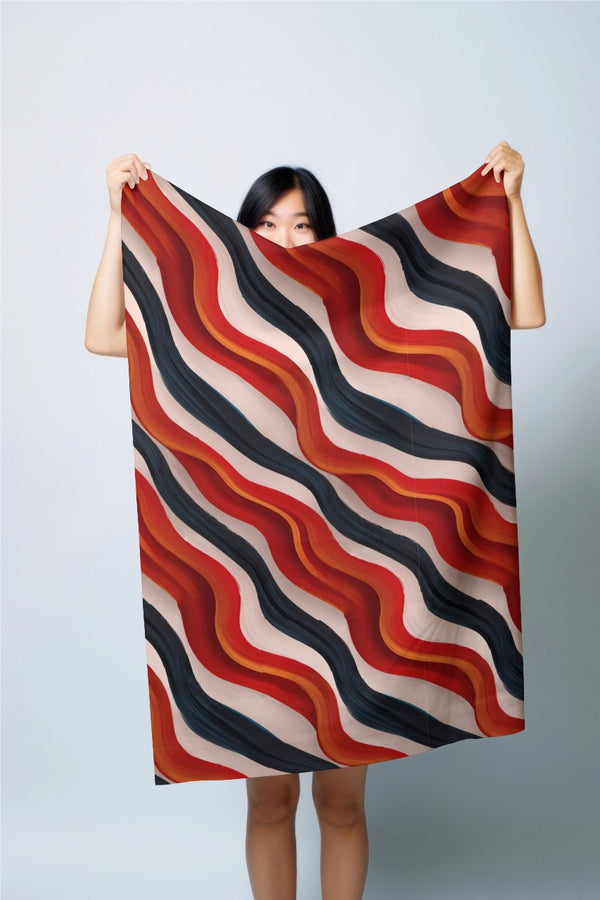 anARTIST by Madake Printed bamboo bath towel- Summer Hues