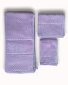 Bamboo Fluffy Bath set, 1 Bath 560 GSM , 1 Hand and 1 face towel Terry 480 GSM- Dusty Lilac