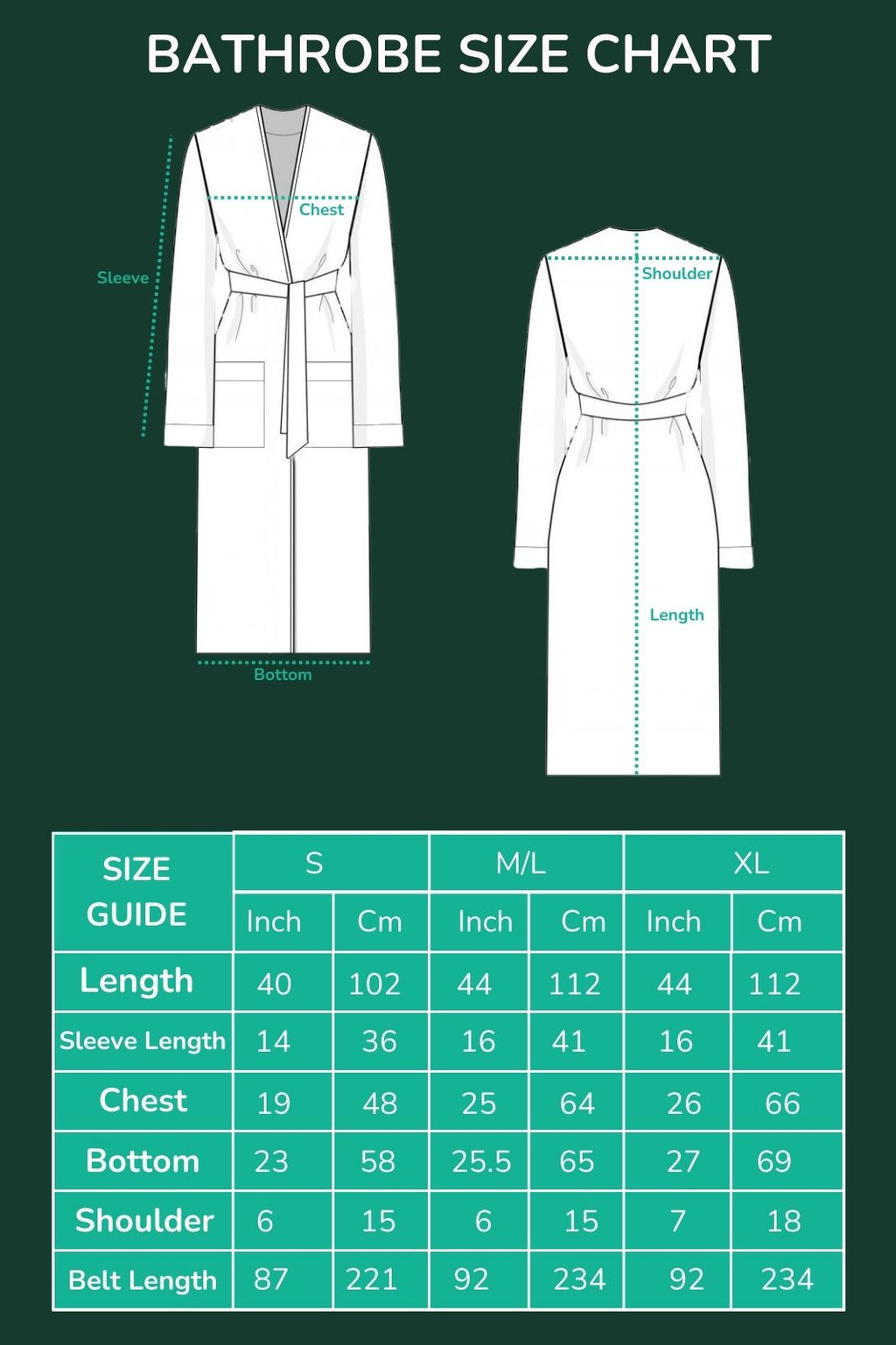 Kimono Style Bamboo Bathrobe, Winter Frost, Blue