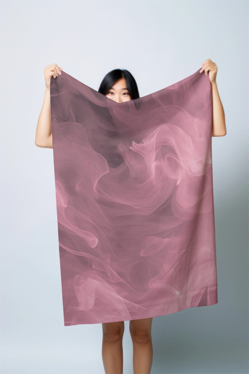 anARTIST by Madake Printed bamboo bath towel- Rose Mist