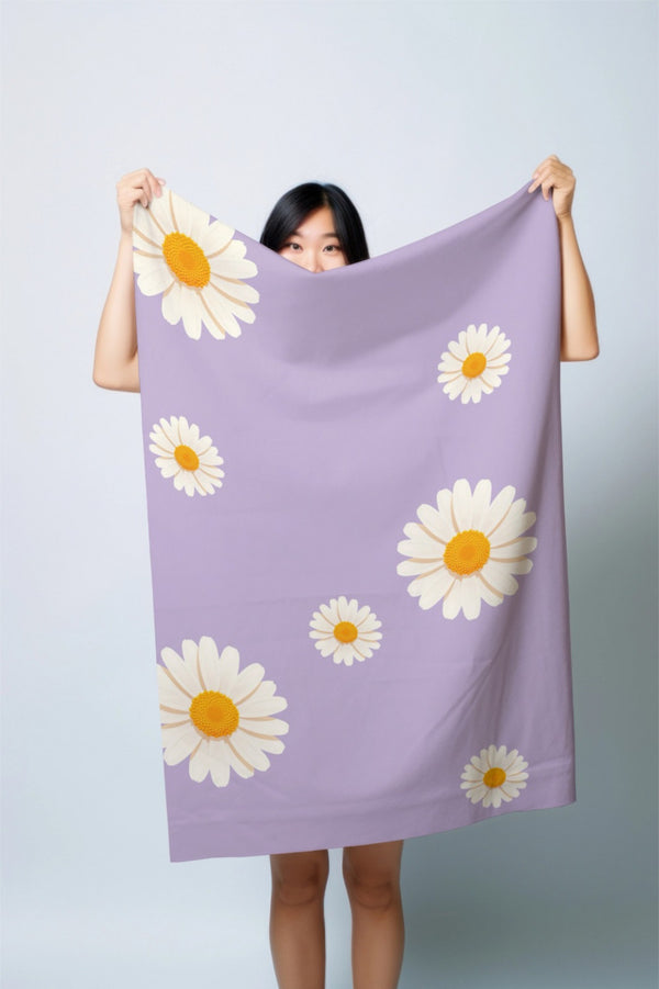 anARTIST by Madake Printed bamboo bath towel- Spring Meadow