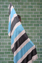 Personalized Thin bamboo bath towel- Coastal Breeze 160*75cm