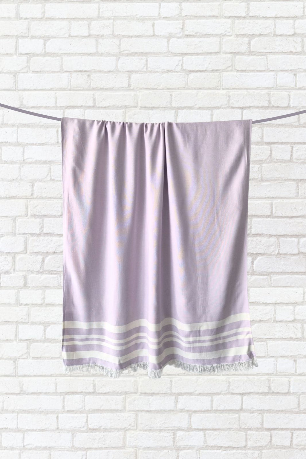 Personalized Thin bamboo bath towel- Light Lavender 160*75cm