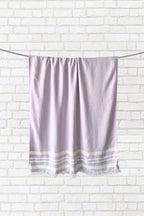 Personalized Thin bamboo bath towel- Light Lavender 160*75cm