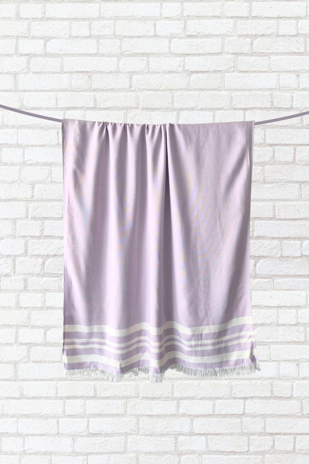 Personalized Thin bamboo bath towel- Light Lavender 160*75cm