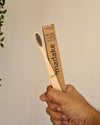 Bamboo toothbrush for Adults- Lines - Madake Bamboo Solutions Adult tooth brushBambooBamboo brush