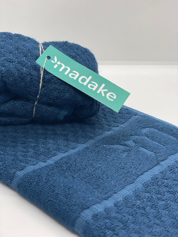 Madake Bamboo Hand Towel/Fitness Towel 33*60cm- Tru Blue - Madake Bamboo Solutions bamboo towelcustomizableface towel